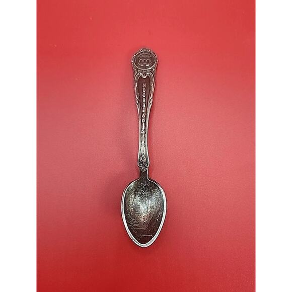 Vtg Moorhead State College MN 1887 Collector Teaspoon OVM Plate Denmark Souvenir - Picture 1 of 6